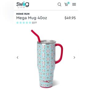 Swig Life Baseball Mega Mug